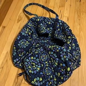 Vera Bradley travel duffel and cosmetic bag.